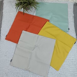 NWOT Set of Four Colorful Modern Pillowcase Covers 20 × 20